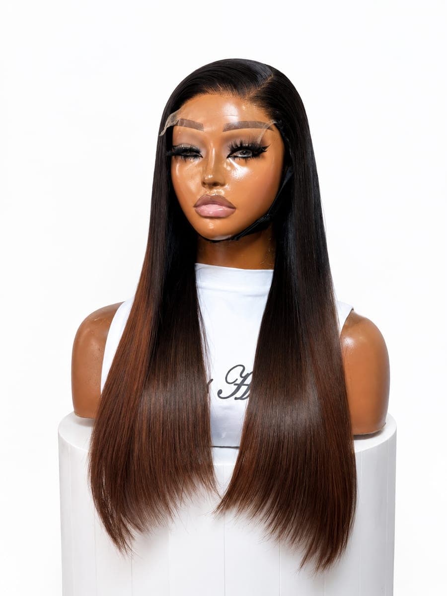 26" Bone Straight SDD 220g — 13x4 HD Frontal (Piano (1B/27)) · wig 10